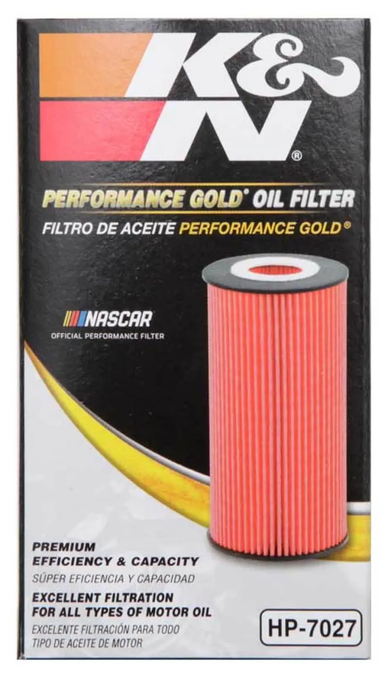 K&N KNNHP-7027 Performance Oil Filter For 09-19 GM 1.4L / 1.6L / 1.8L W/ Hengst Filter Housing №3