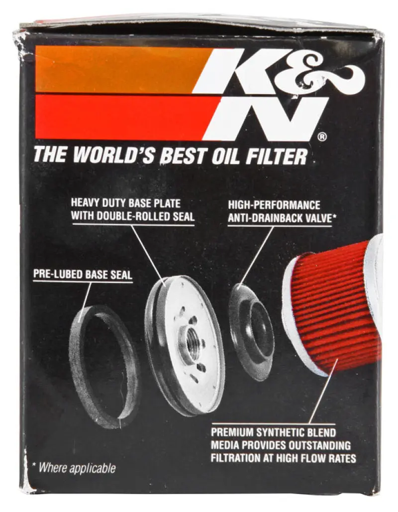 K&N KNNKN-183 Piaggio 2.156in OD X 3.063in Height Oil Filter №6