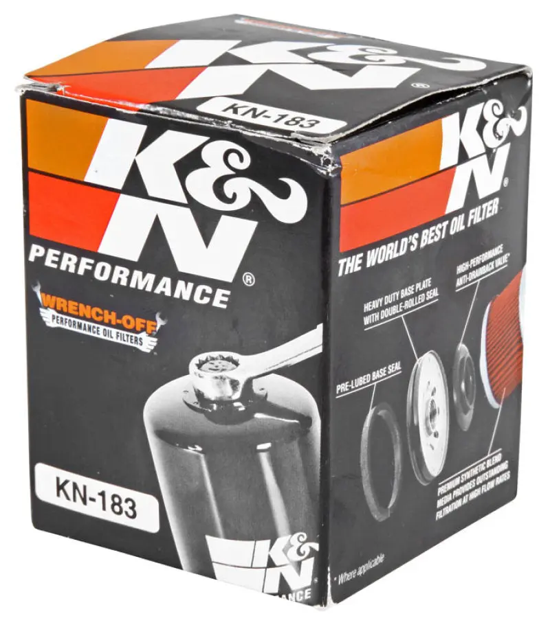 K&N KNNKN-183 Piaggio 2.156in OD X 3.063in Height Oil Filter №8