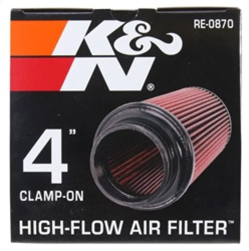 K&N RE-0870 Universal Rubber Filter 4inch FLG / 6inch OD-B / 4-5/8inch OD-T / 9inch H №21