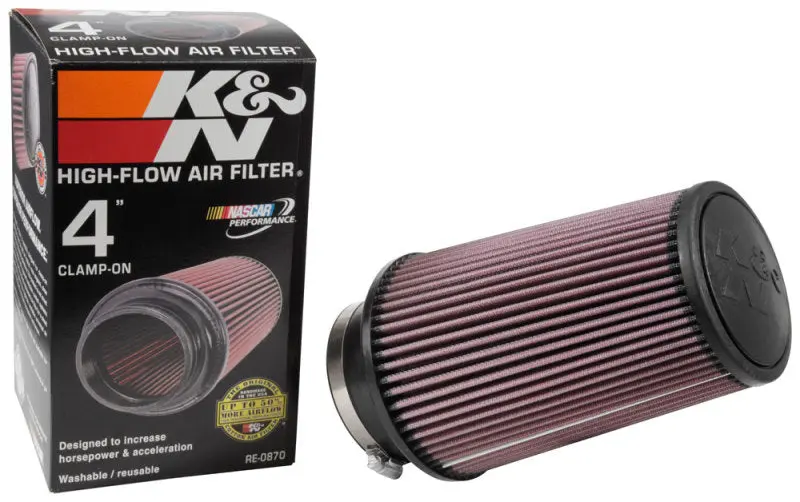 K&N RE-0870 Universal Rubber Filter 4inch FLG / 6inch OD-B / 4-5/8inch OD-T / 9inch H №22