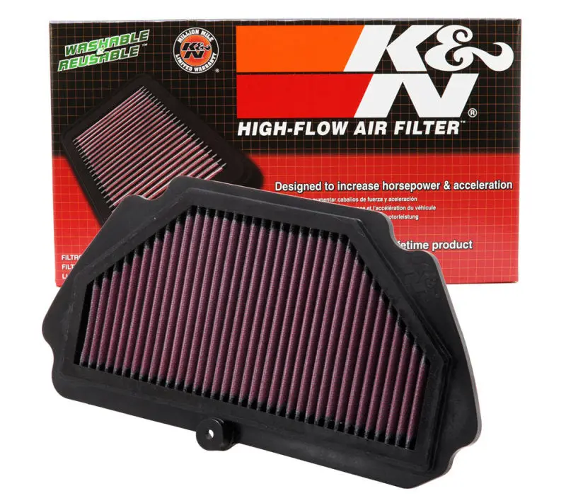 K&N KNNKA-6009 Replacement Air FIlter 09-12 Kawasaki ZX6R Ninja 600 / 09-10 ZX6R Ninja Monster Energy 600 №3