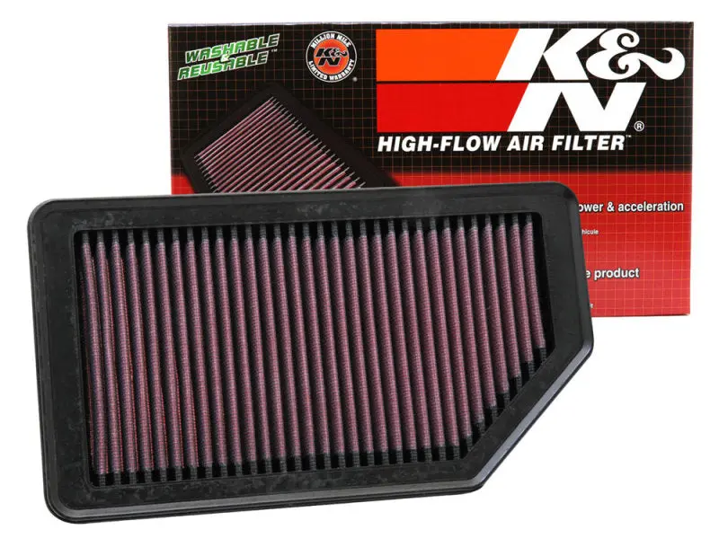 K&N KNN33-2472 Replacement Air Filter 10.625in O/S Length X 5.75in O/S Width X 1in Height №15