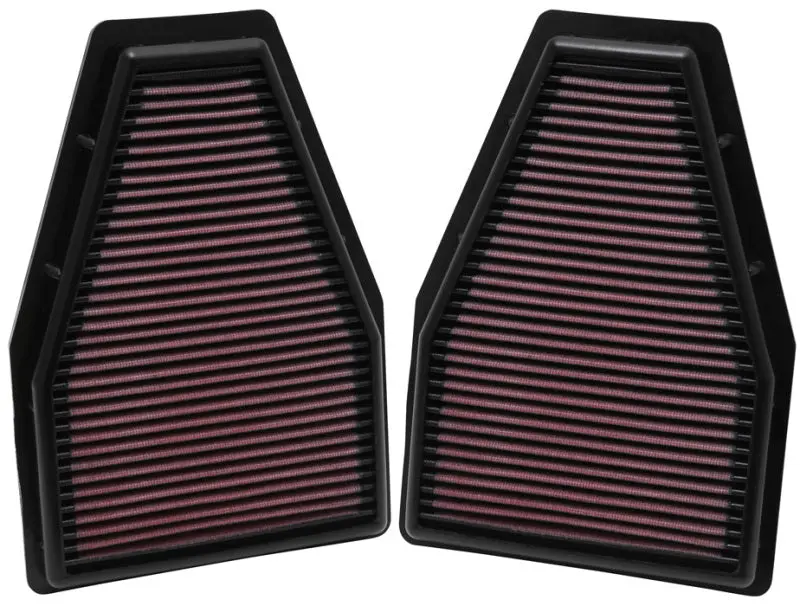 K&N KNN33-2484 Replacement Air Filter 12-13 Porsche 911 3.4L / 12 911 3.8L / 13 911 3.6L / 13 911 Carrera 3.8L №1