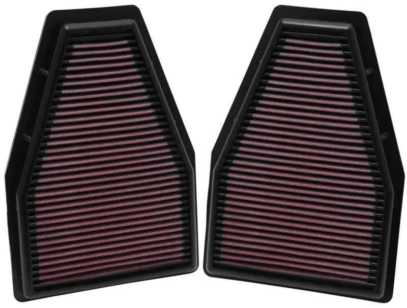 K&N KNN33-2484 Replacement Air Filter 12-13 Porsche 911 3.4L / 12 911 3.8L / 13 911 3.6L / 13 911 Carrera 3.8L №2