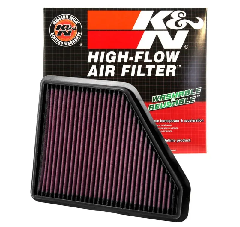 K&N KNN33-2439 Replacement Air Filter CHEVROLET EQUINOX 2.4L L4 & 3.0L V6; 2010 №18