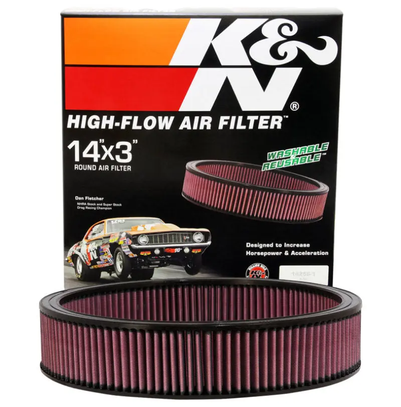 K&N KNNE-1650 Replacement Air Filter GM CARS & TRUCKS, V8, 1966-84 №7