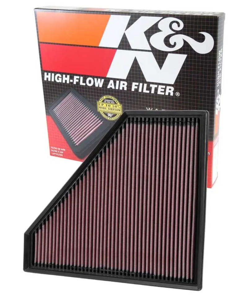 K&N KNN33-2496 Replacement Panel Air Filter 12.313in OS L X 10.313in OS W X 1.188in H For 13-14 Cadillac ATS №12