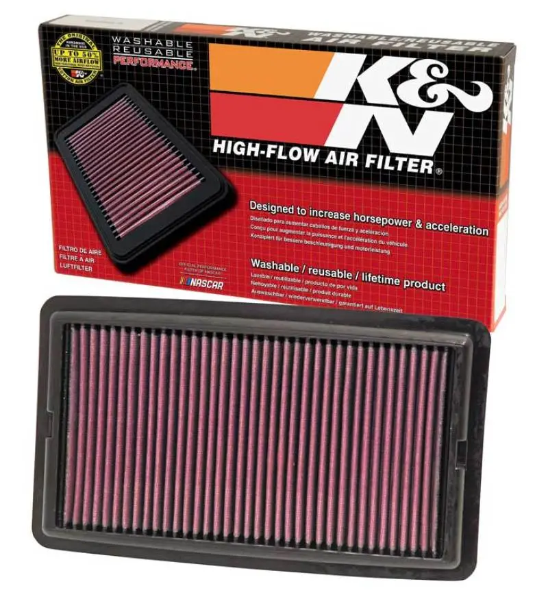 K&N KNN33-5013 Replacement Panel Air Filter For 2014-2015 Acura MDX 3.5L V6 №17