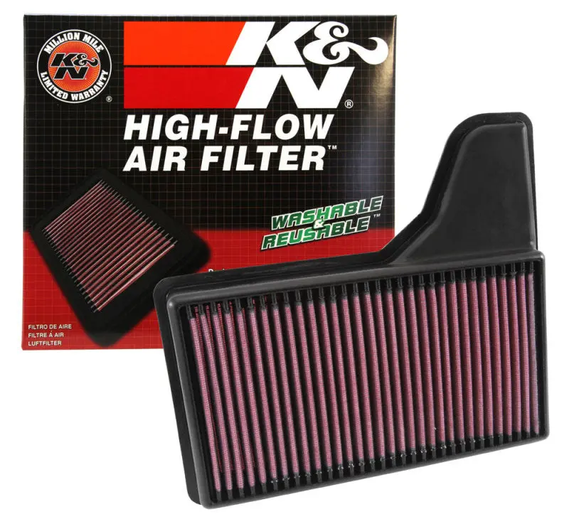 K&N KNN33-5029 Replacement Panel Air Filter For 2015 Ford Mustang 2.3L L4/3.7L V6/5.0L V8 №11