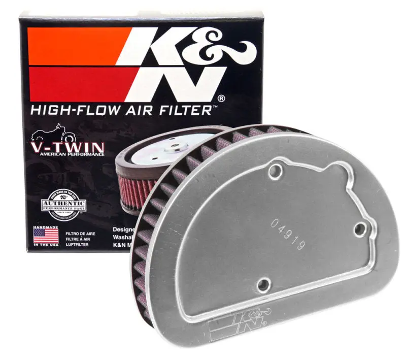 K&N KNNHD-1614 Replacement Unique Air Filter 6.625in L X 4.75in W X 1.625in H With 1 Flange For Harley Davidson №14