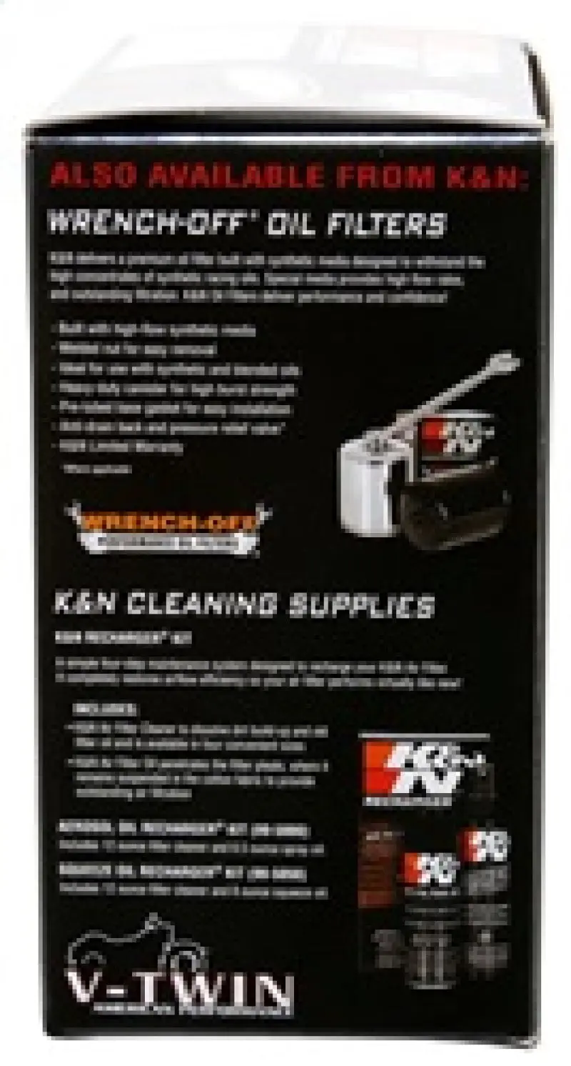 K&N KNNHD-0800 Round Tapered 6.25in Base OD X 5.5in Top OD X 2.125in H Replacement Filter For Harley Davidson №8