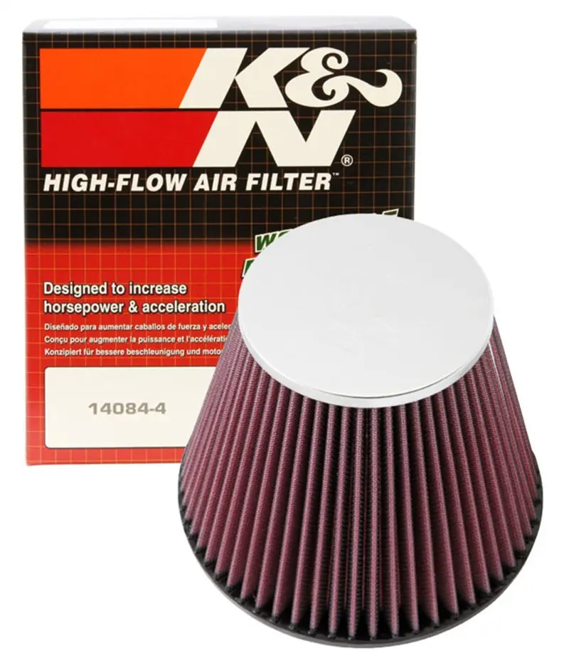 K&N KNNRF-1048 Round Tapered Universal Air Filter 6in Flange ID X 7.5in Base OD X 4.5in Top OD X 6in H №8