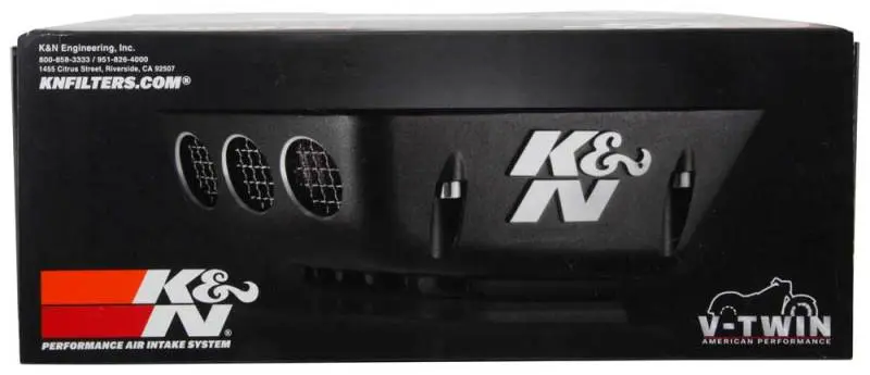 K&N KNNRK-3950 Street Metal Intake System For 01-16 Harley Davidson Softail/Dyna - Shaker Black №18