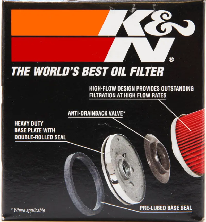 K&N KNNKN-138 Suzuki / Arctic Cat / Cagiva / Kawasaki / Kymco / Aprilia 2.813in OD X 3.031in H Oil Filter №5