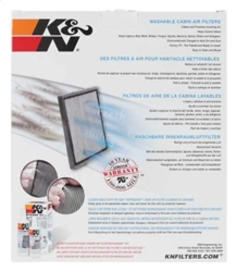 K&N KNNVF2000 Toyota Cabin Air Filter №10