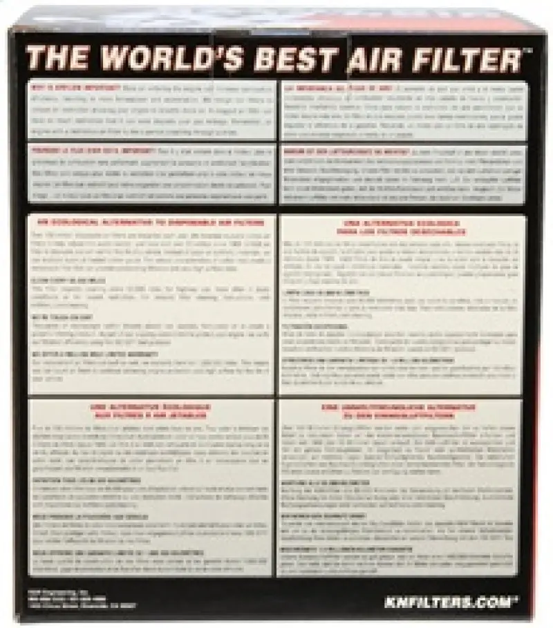 K&N KNNRU-4550 Universal Air Filter 4in Flange / 5-3/8in Base / 4-1/2in Top / 6in Height №7