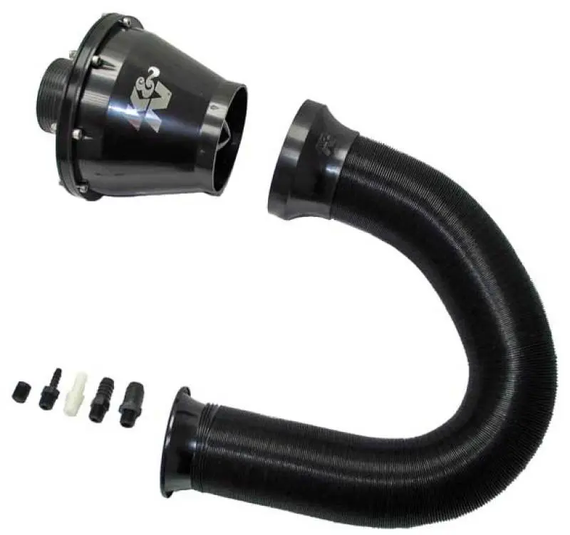 K&N KNNRC-5052AB Universal Apollo Black Cold Air Intake - 70mm OD FLG PP