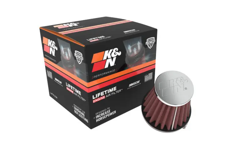 K&N KNNRC-1060 Universal Chrome Filter 1 15/16 Inch FLG / 3 Inch Base / 2 Inch Top / 3 Inch Height №15