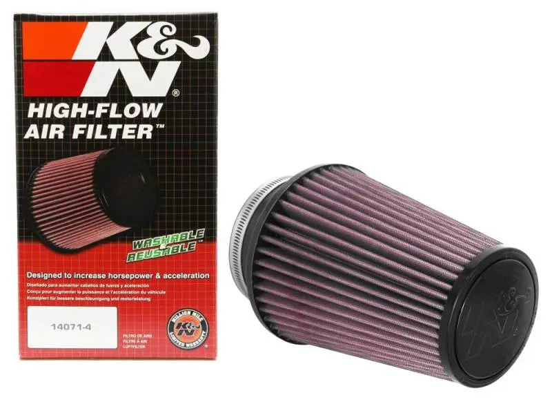 K&N KNNRU-4680 Universal Clamp-On Air Filter 4in FLG / 6in B / 4in T / 7in H №11