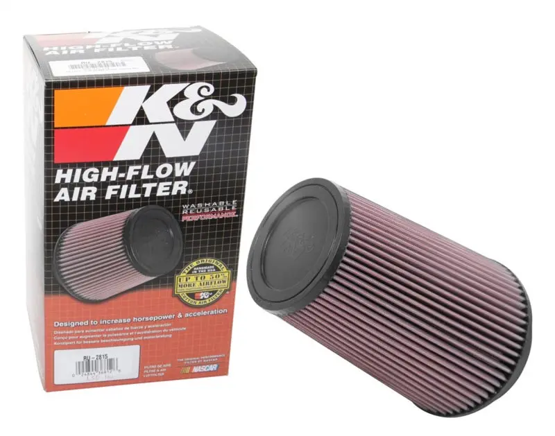 K&N KNNRU-2815 Universal Clamp-On Air Filter 5in FLG / 6-1/2in B / 4-3/8in T / 8-3/4in H №11