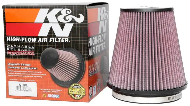 K&N KNNRU-1041 Universal Clamp-On Air Filter 6in FLG / 7-1/2in B / 5in T / 7-1/2in H №10