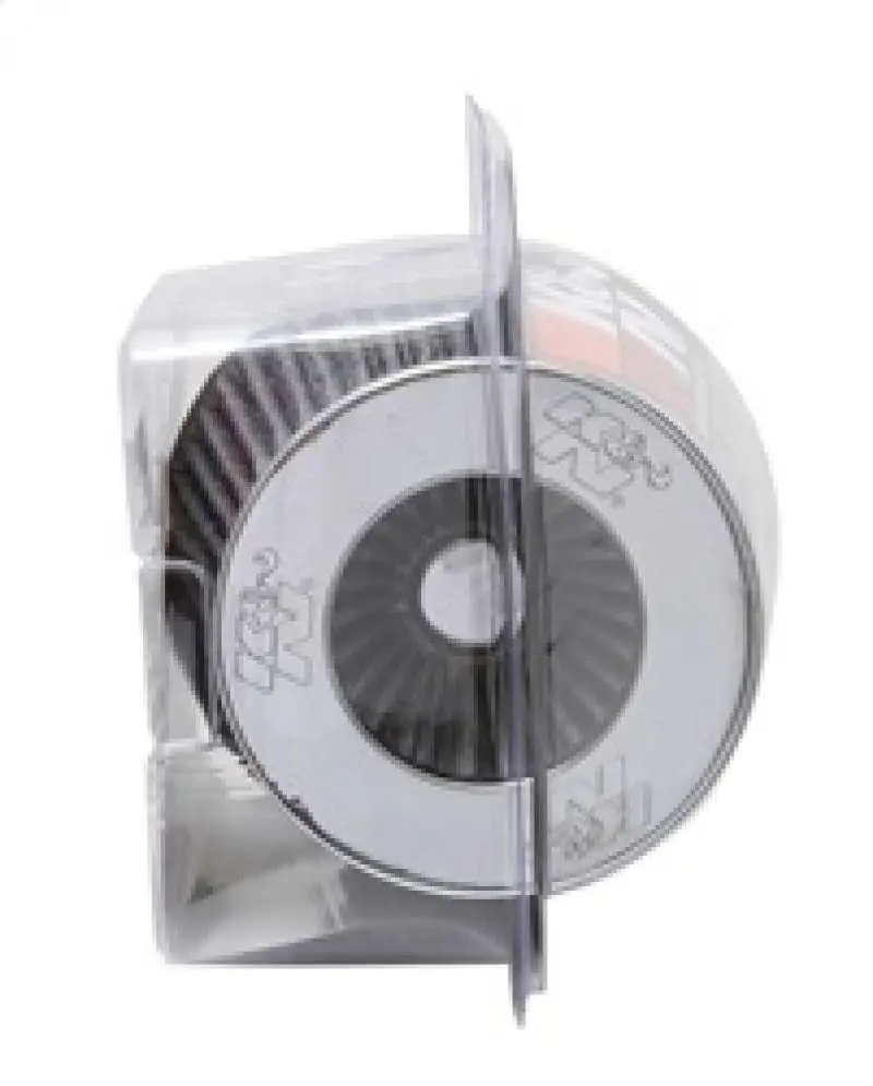 K&N KNNRG-1001WT Universal Filter Chrome Round Tapered White - 4in Flange ID X 1.125in Flange Length X 5.5in H №19