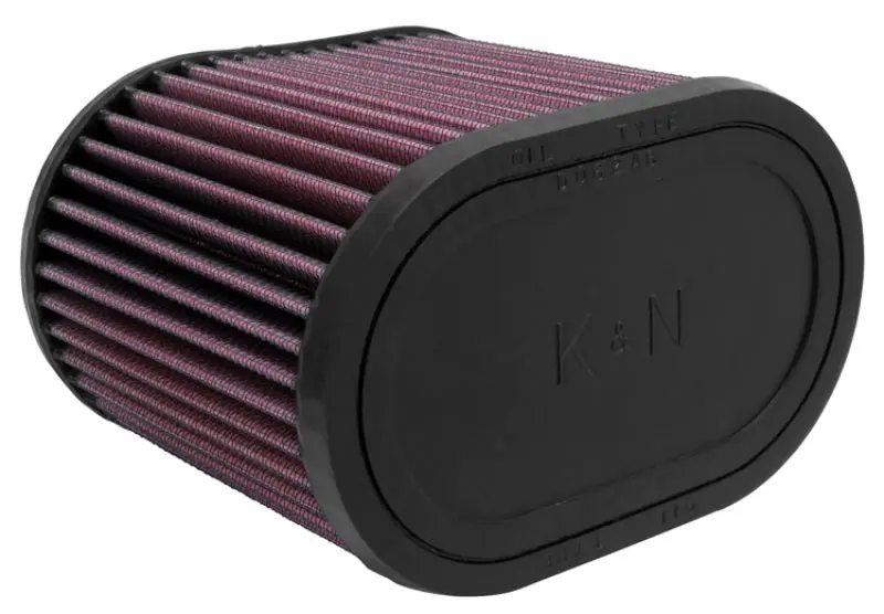 K&N KNNRU-1500 Universal Oval Clamp-On Air Filter 2-3/4in Flange 6-1/4in Length 4in Width 5in Height