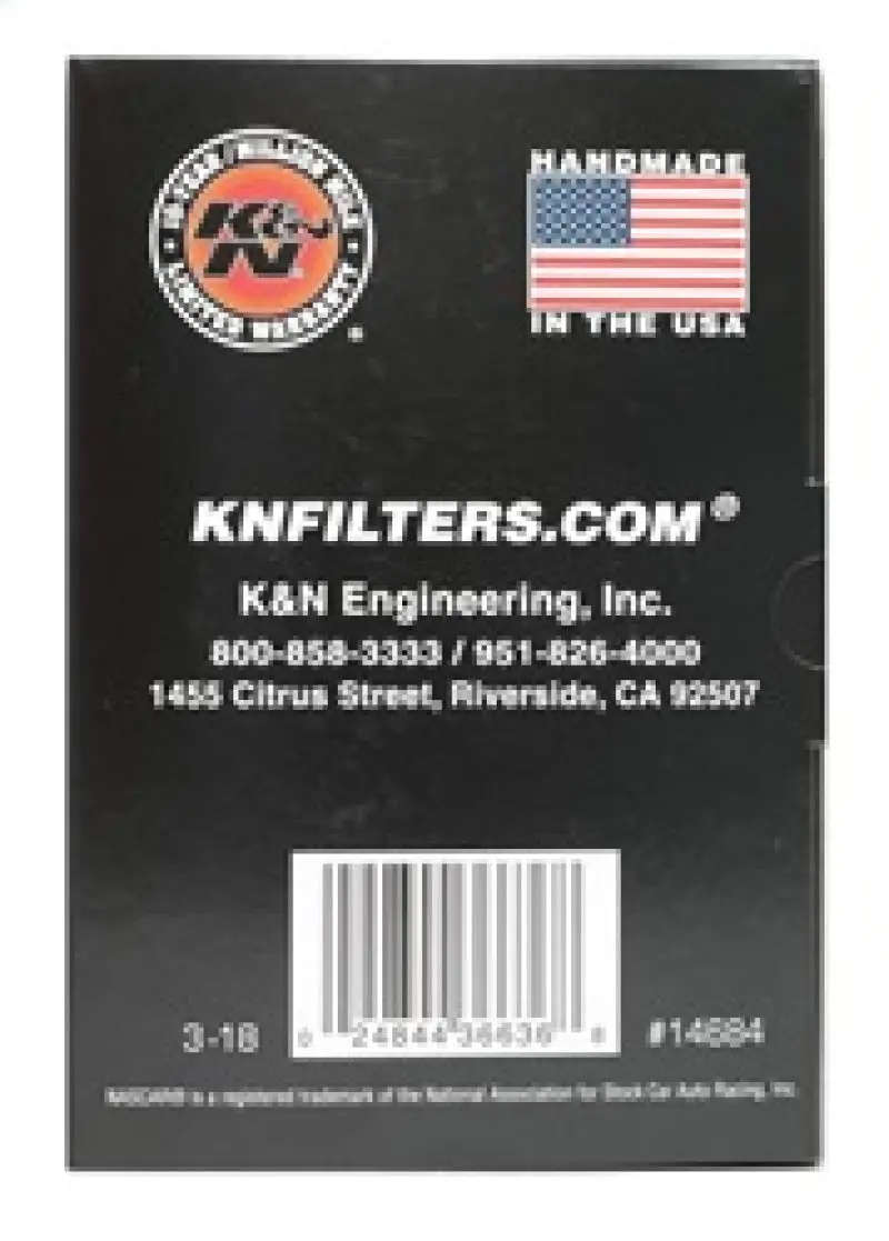 K&N KNNRU-5288 Universal Round Clamp-On Air Filter 3in Flange ID X 6in Base OD X 4.625in Top OD X 3in Height №17