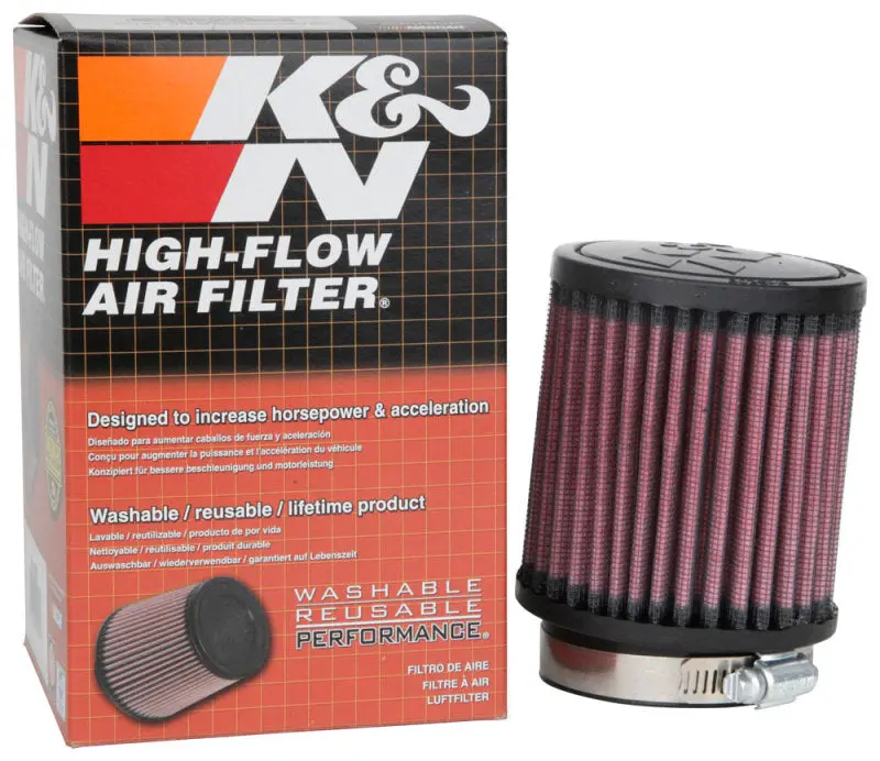 K&N KNNRB-0700 Universal Rubber Filter 2.5 Inch 5 Degree FLG 3.5 Inch OD 4 Inch Height №9