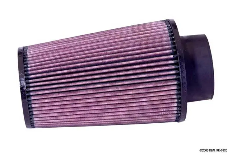 K&N KNNRE-0920 Universal Rubber Filter 3 1/2inch ID FLG / 6inch Base / 4-5/8inch Top / 9inch Height №2