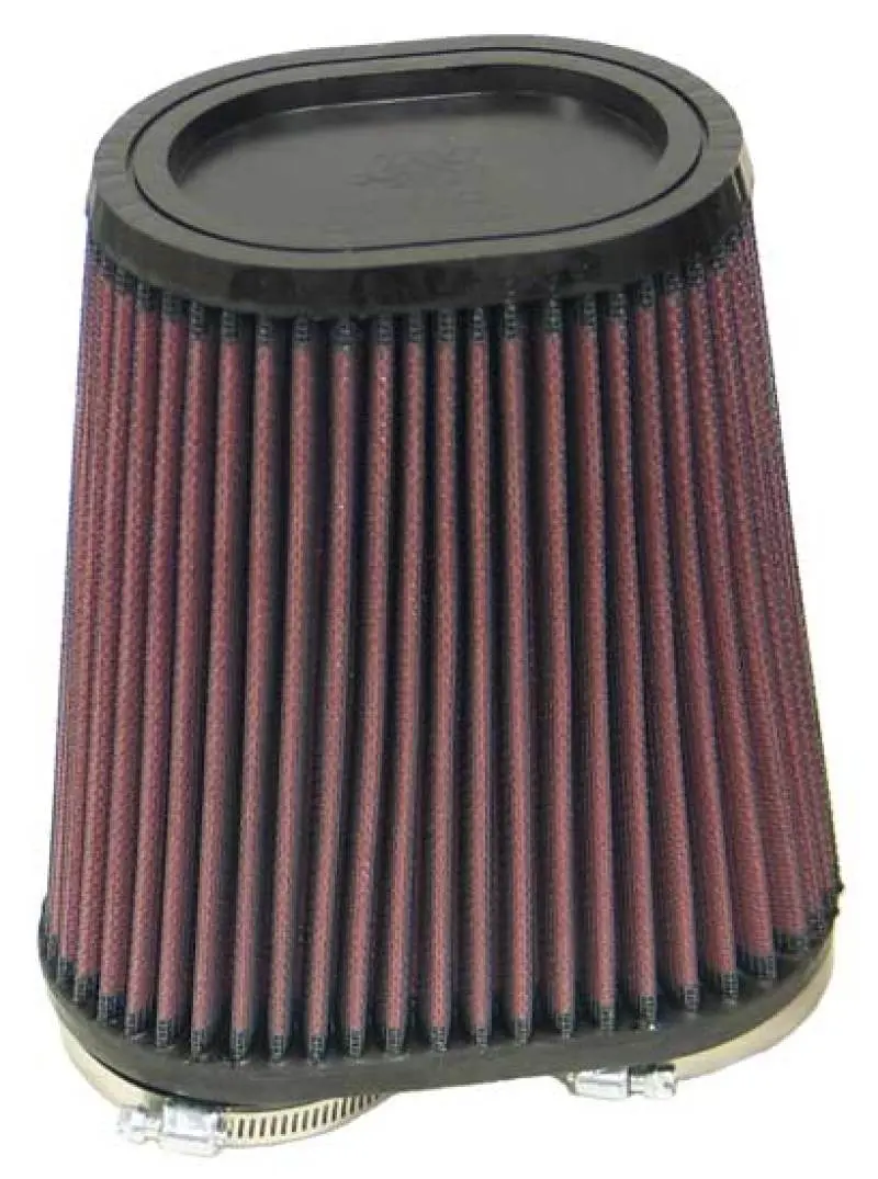 K&N KNNRU-4710 Universal Rubber Filter Dual Flange Oval Tprd 3.75in Base O/S W X 3.438in Top O/S W X 6.75in H №2