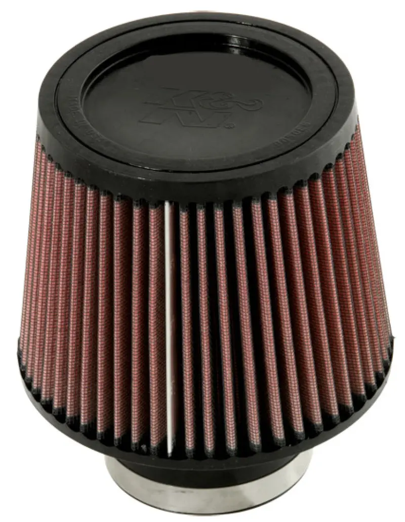 K&N KNNRU-5176 Universal Rubber Filter-Round Tapered 3in Flange ID X 6in Base OD X 6in Top OD X 5in H