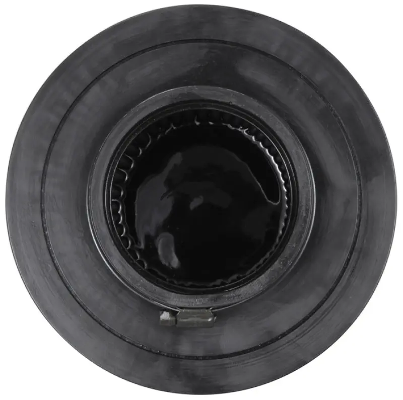 K&N KNNRU-5171HBK Universal Rubber Filter-Round Tapered 4in Flange ID X 8in Base OD X 6.625in Top OD X 8in H №10