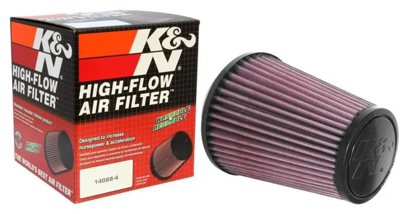 K&N KNNRU-3250 Universal Tapered Filter 3.125in Flange ID X 5in Base OD X 3.5in Top OD X 6in Height №9