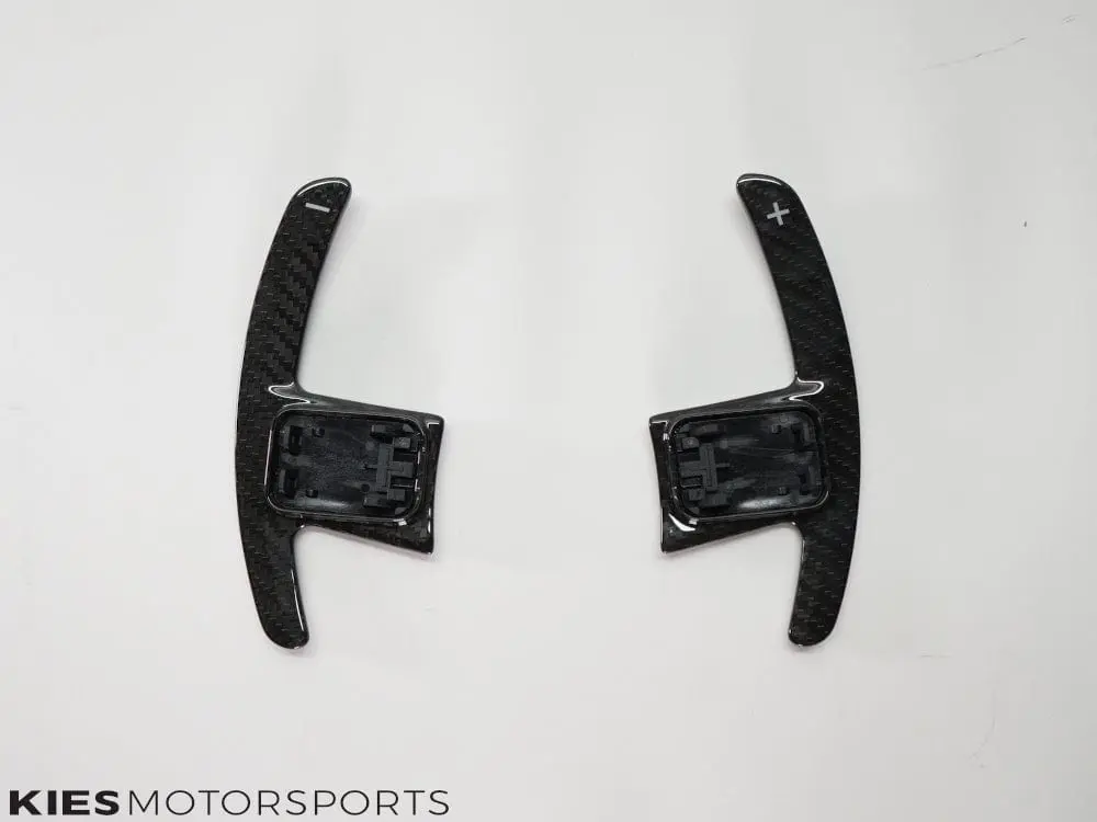 Kies Motorsports Full Carbon Fiber Paddle Shifter Extensions for G20 BMW 3 Series and A90 Toyota Supra - Gloss Black №1