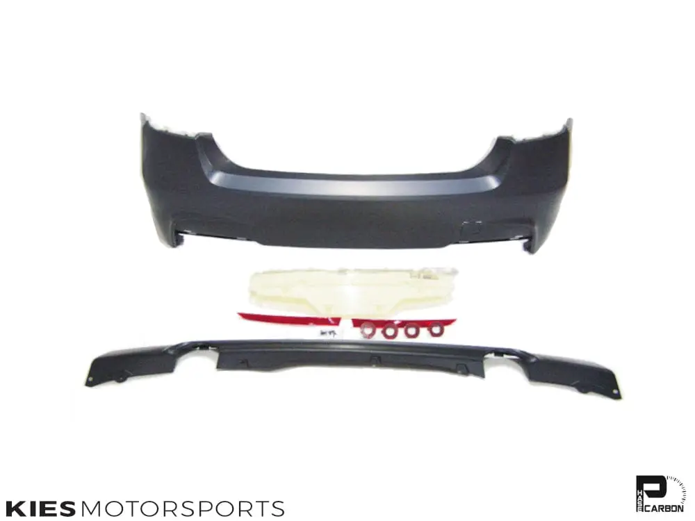 Kies Motorsports 2012-2018 BMW 3 Series (F30) M Sport Style Rear Bumper Conversion - No PDC / 318i/320i