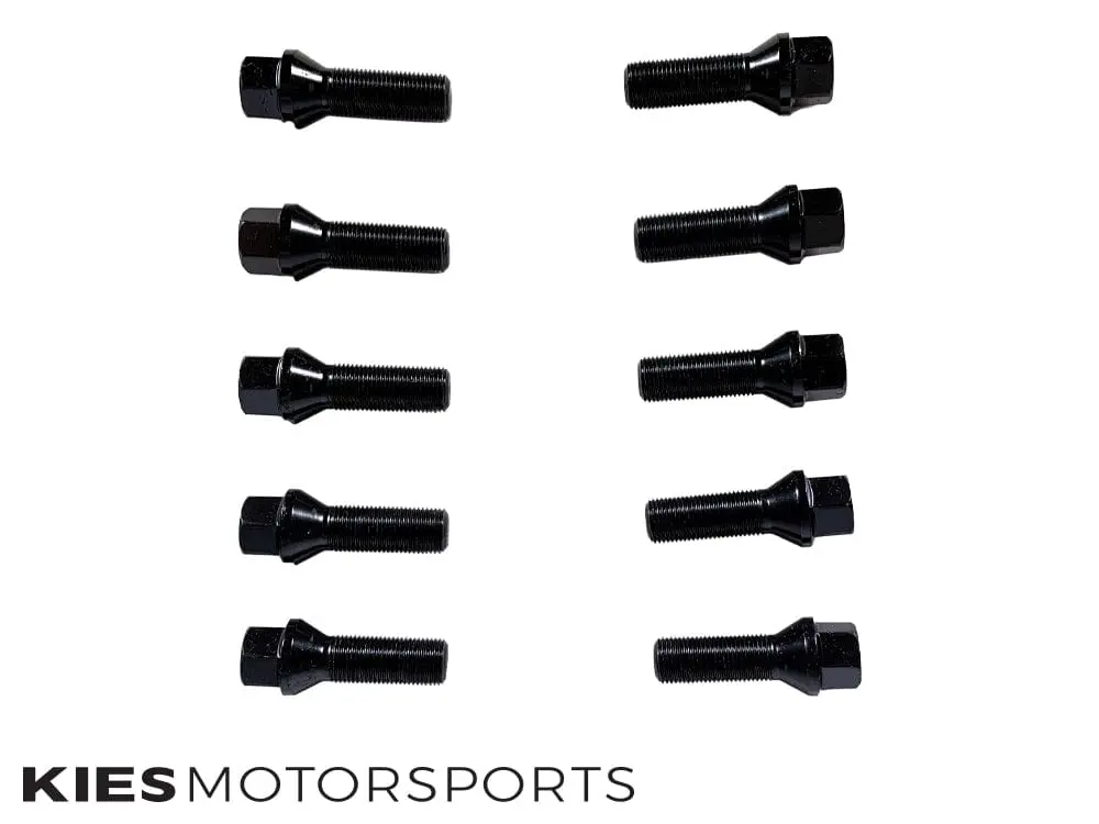 Kies Motorsports (G Series) BMW Wheel Spacers 5 x 112 Black Finish (Set of 2) - 10mm №16