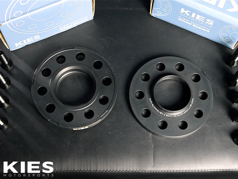 Kies Motorsports (G Series) BMW Wheel Spacers 5 x 112 Black Finish (Set of 2) - 10mm №4