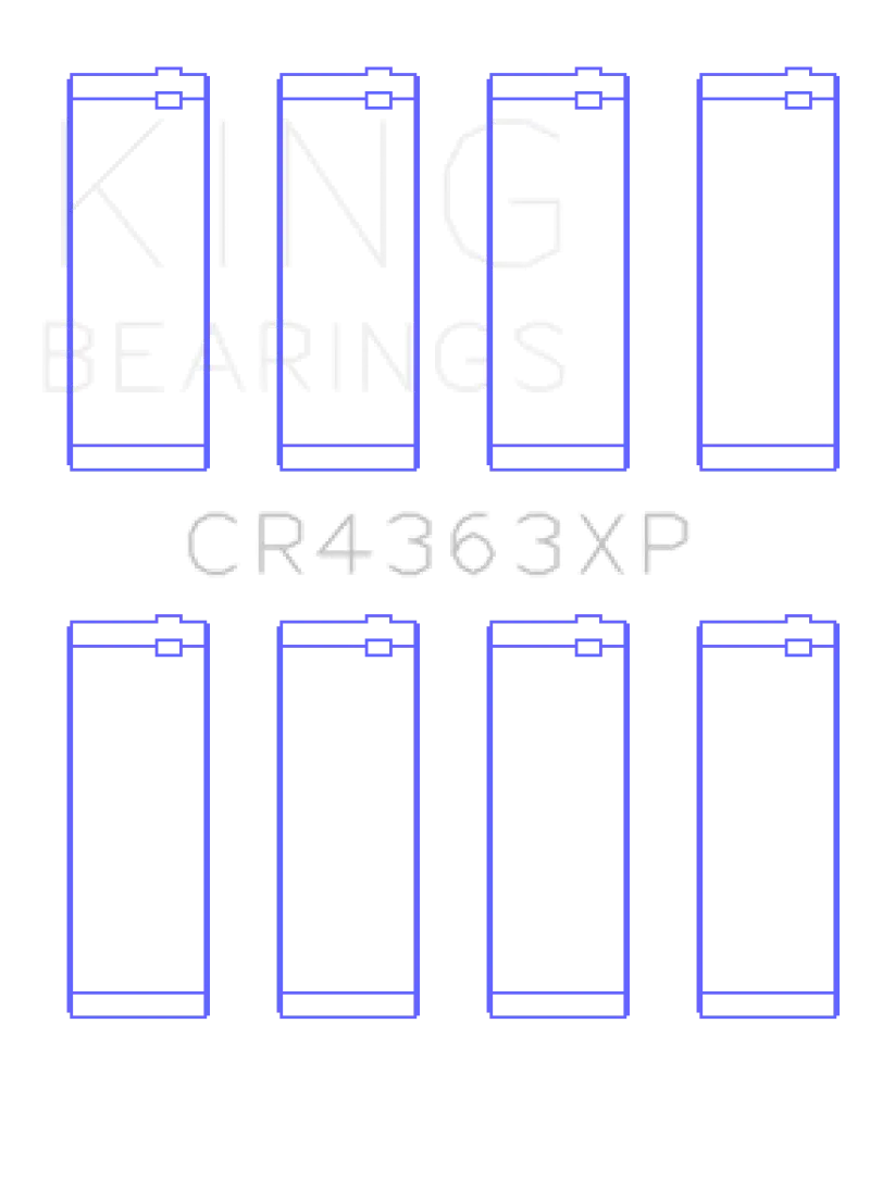 King Racing KINGCR4363XP 00-06 Chevrolet 2.2L DOHC Ecotec Connecting Rod Bearings (Set Of 4) №2