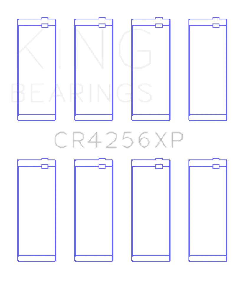 King Racing KINGCR4256XP0.25 03-05 Dodge Neon SRT4 2.4L (Size 0.25 Oversized) Performance Rod Bearing Set №1