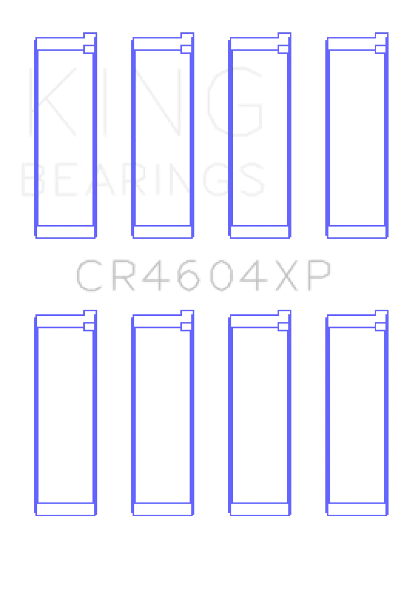 King Racing KINGCR4604XP0.25 07-09 Mazdaspeed 3 L3-VDT MZR DISI (T) Duratec High Performance Rod Bearing Set - Size (0.25) №1