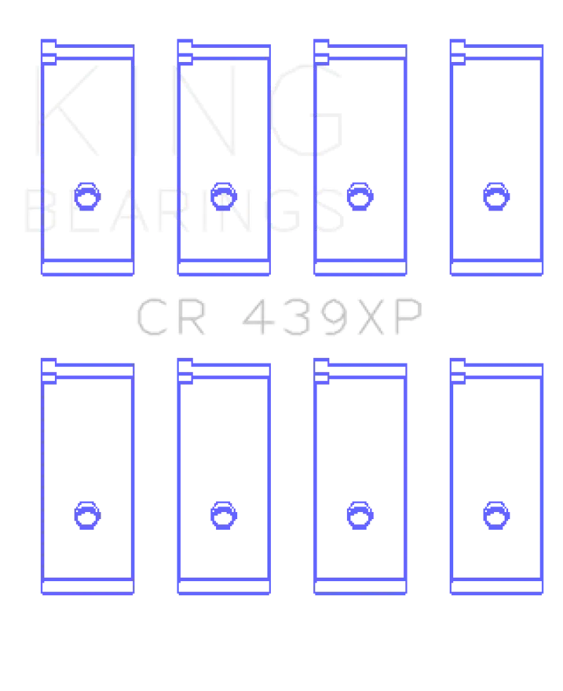 King Racing KINGCR439XP Acura B17A1/B18A1/B18B1 (Size STD) Performance Rod Bearing Set №1