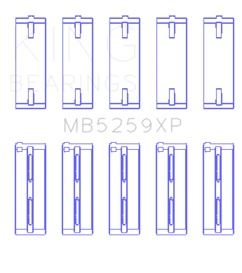 King Racing KINGMB5259XP Acura B18A1/B1/C1/C5 K20A / K24A (Size STD) Performance Main Bearing Set