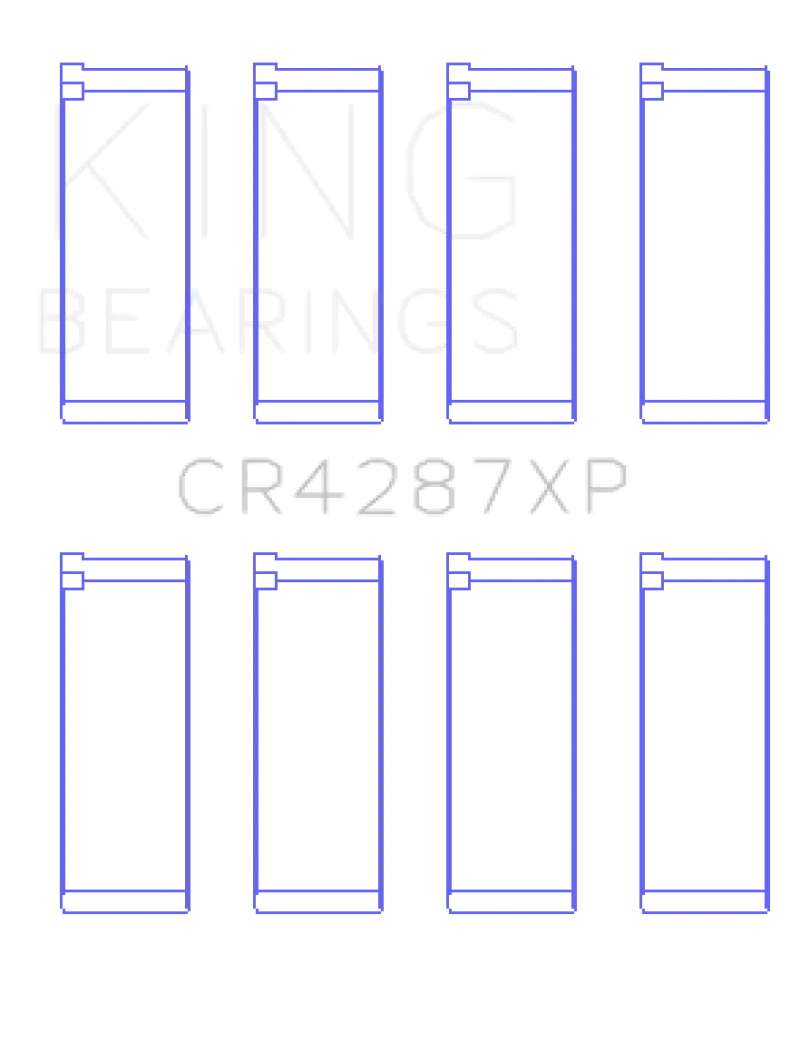 King Racing KINGCR4287XPSTDX Acura B18C1/B18C5 VTEC (Size STDX) Performance Rod Bearing Set №2