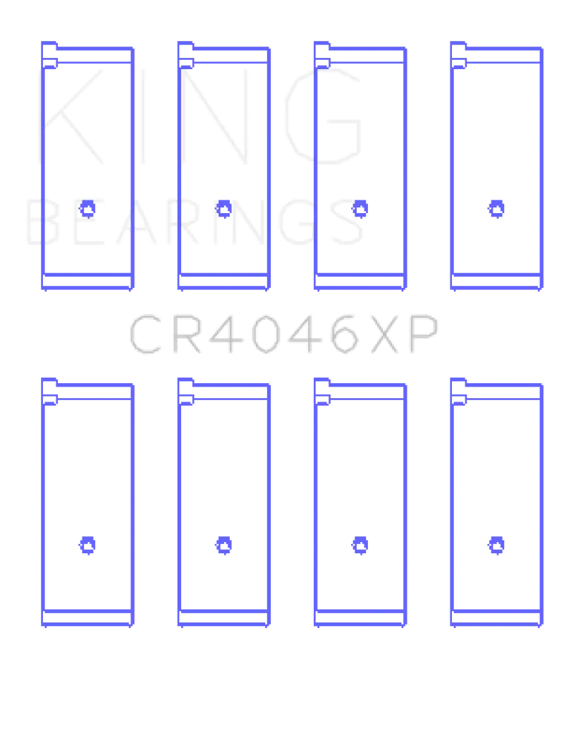 King Racing KINGCR4046XP0.25 Acura D16A1 (Size 0.25mm) Performance Rod Bearing Set №1