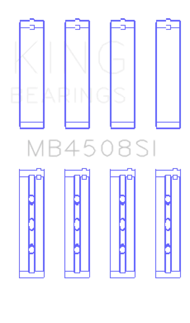 King Racing KINGMB4508SI Acura J30A/J32A/J35A/J35Z (Size STD) Performance Main Bearing Set №2