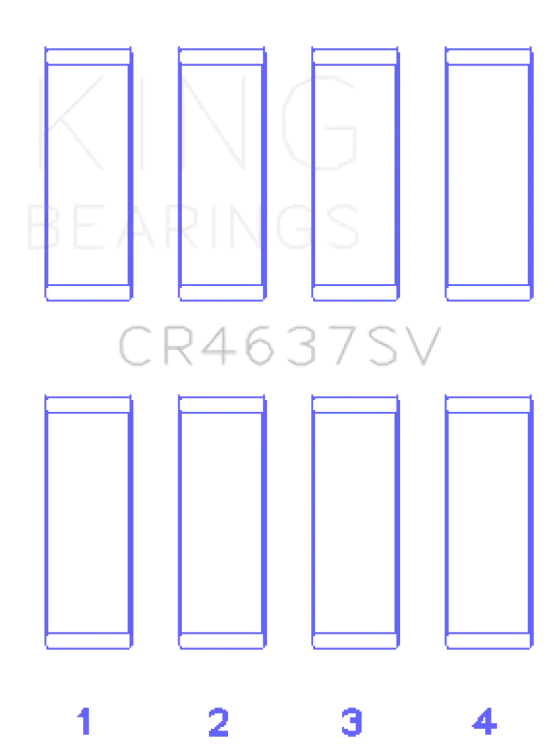 King Racing KINGCR4637SV Audi BYT/CDNC/CCZD/CPSA Connecting Rod Bearing Set №2