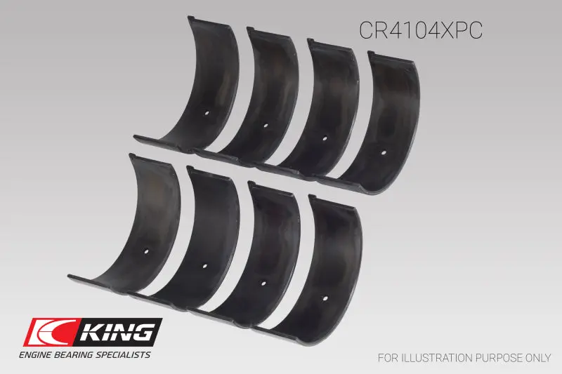 King Racing KINGCR4104XPC Audi/VW 83-03 1.6L/1.8L/2.0L Performance Coated Rod Bearing Set №3