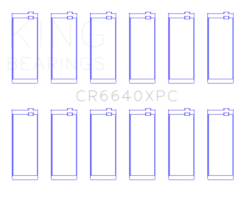 King Racing KINGCR6640XPCSTDX BMW M20 & M50 2.0L / 2.5L / 2.7L (Size STDX) Coated Performance Rod Bearing Set №2